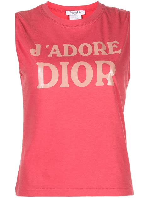 white dior tank top|pre owned dior t shirts.